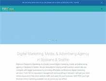 Tablet Screenshot of platinumpassportsmarketing.com
